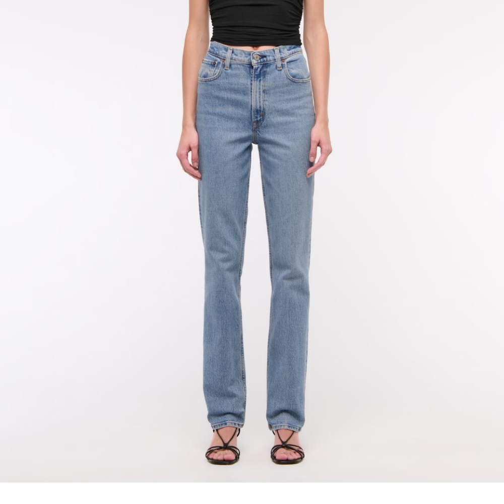 Abercrombie Ultra High Rise 90s Straight Size 25